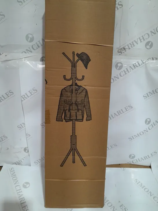 BOXED BLACK 5 HOOK COAT STAND 