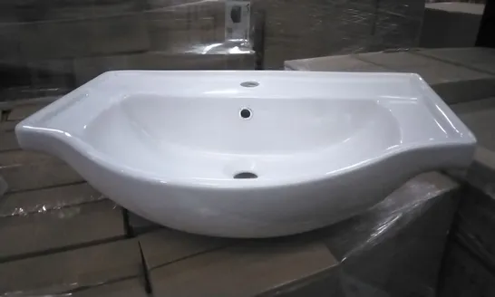 BOXED KAPRI CERAMIC BASIN 650MM WHITE