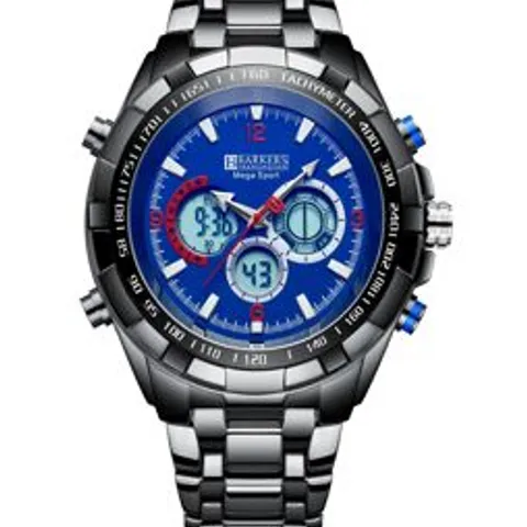 BARKERS OF KENSINGTON MEGA SPORT BLUE MENS WATCH