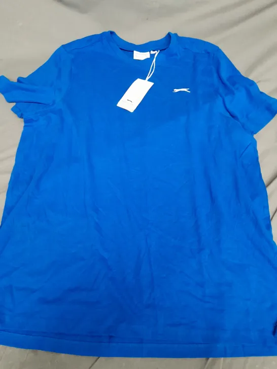 SLAZENGER PLAIN TEE IN BLUE - XL