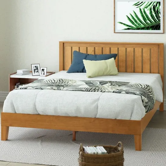 BOXED HYKKON MORGAN BED FRAME IN WHITE // SIZE: SINGLE (1 BOX)