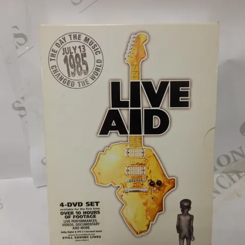 WARNER MUSIC VISION LIVE AID 4 DVD BOXSET