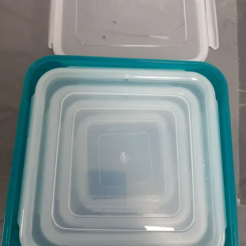 LOCK & LOCK 5 PIECE SQUARE STORAGE CONTAINERS 