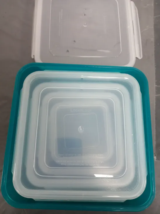 LOCK & LOCK 5 PIECE SQUARE STORAGE CONTAINERS 