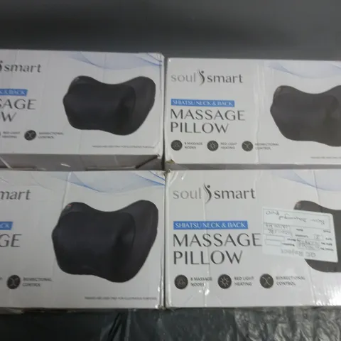 LOT OF 4 SOULSMART SHIATSU MASSAGE PILLOWS