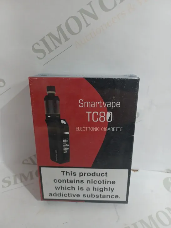 SEALED SMARTVAPE TC80 BOX MOD WITH 2200MAH BATTERY FILLING DESIGN ELECTRONIC CIGARETTE VAPE KIT IN RED & BLACK