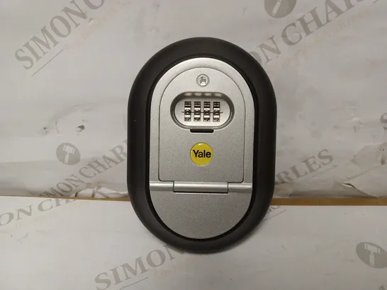 YALE Y500/187/1 COMBINATION KEY SAFE BOX, 4-DIGIT COMBINATION, WALL MOUNTED, BLACK/SILVER FINISH