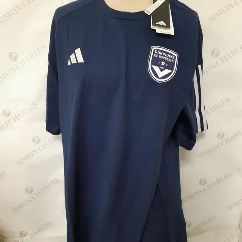 2023-24 BORDEAUX ADIDAS TRAINING TEE - SIZE LARGE