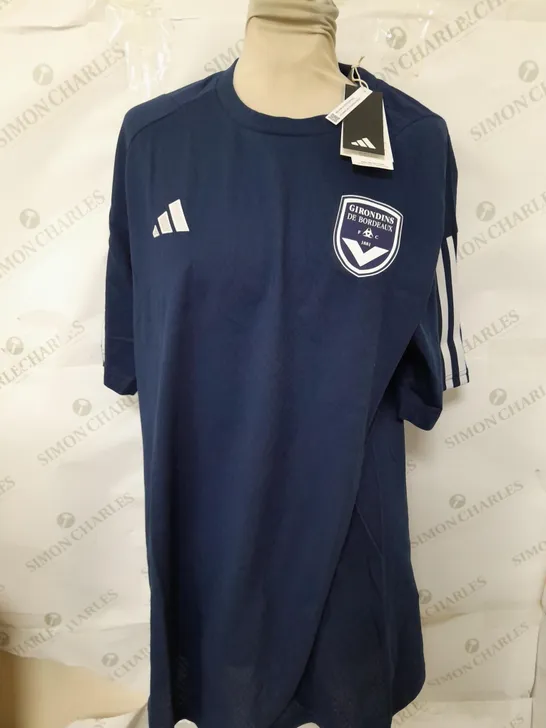 2023-24 BORDEAUX ADIDAS TRAINING TEE - SIZE LARGE