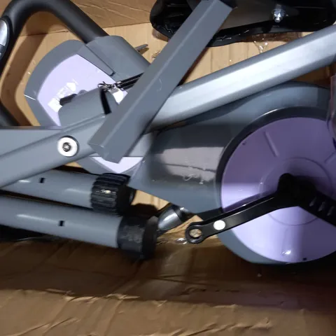 DAVINA FITNESS FOLDING MAGNETIC EXERCISE BIKE - PURPLE - COLLECTION ONLY