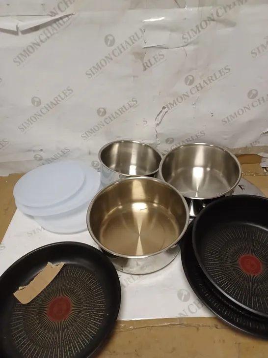 TEFAL INGENIO STAINLESS STEEL PAN SET 