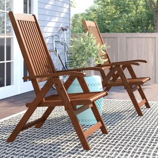 BOXED ANNEKATRIN FOLDING EUCALYPTUS PATIO CHAIR