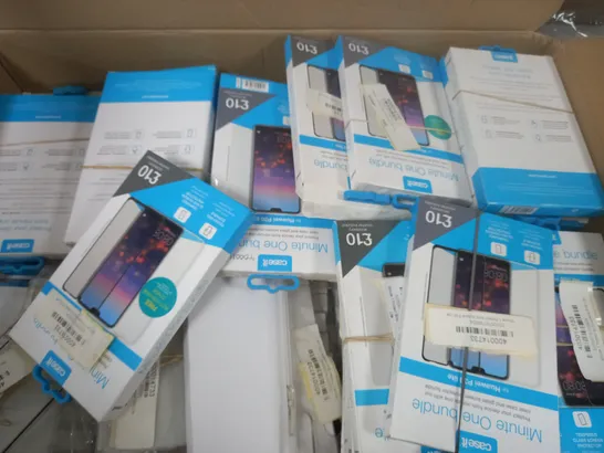 BOX OF APPROX 60CASE IT MINUTE ONE BUNDLE FOR HUAWEI P30 LITE