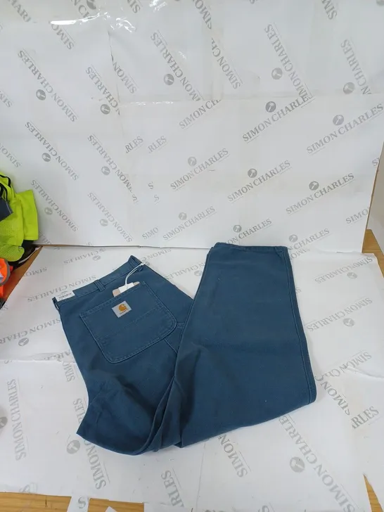 MENS CARHART TROUSERS BLUE