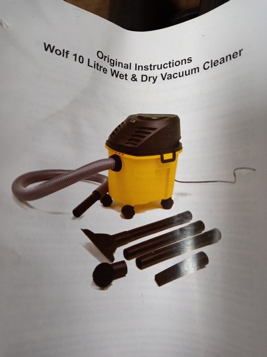WOLF 10L WET AND DRY VACUUM CLEANER