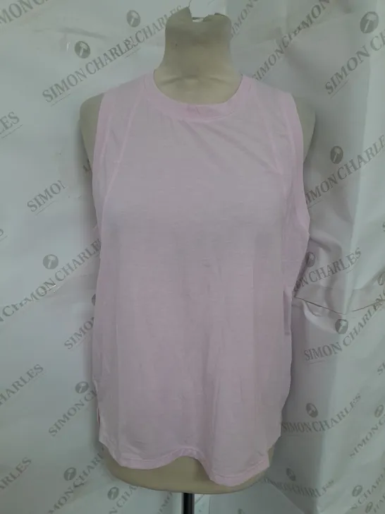 SWEATY BETTY SOFT FLOW STUDIO TANK IN NERINE PINK SIZE S