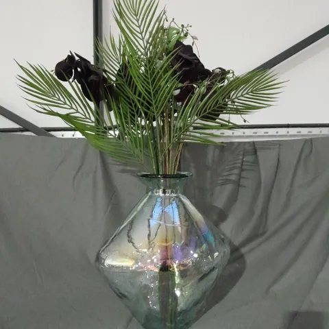 BOXED OUTLET PEONY ORCHID IN DECANTER