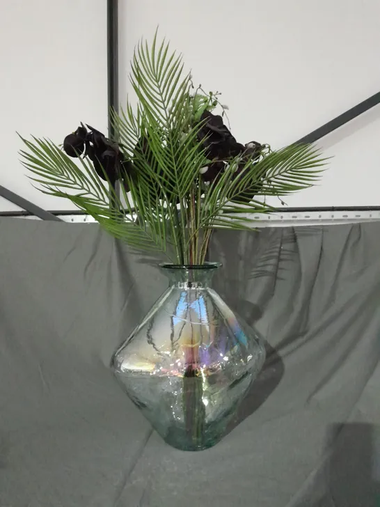 BOXED OUTLET PEONY ORCHID IN DECANTER