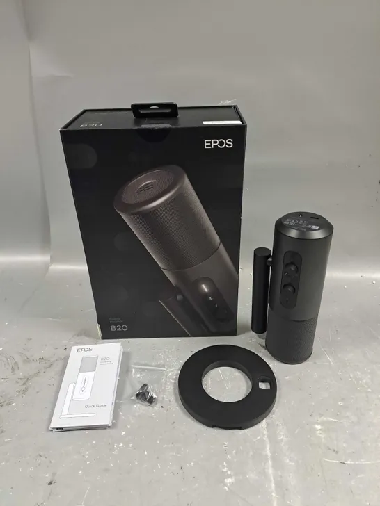 BOXED EPOS B20 STREAMING MICROPHONE IN BLACK