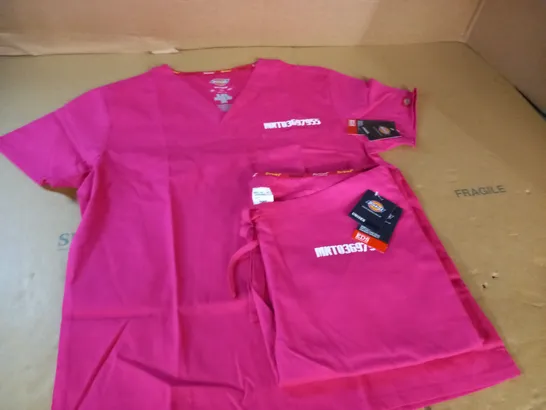 DICKIES PINK UNISEX SCRUBS - S