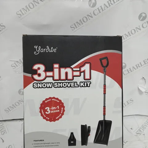 BOXED 3 IN 1 SNOW SHOVEL KIT 