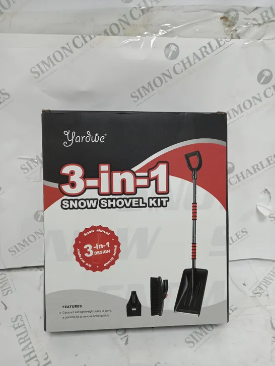 BOXED 3 IN 1 SNOW SHOVEL KIT 