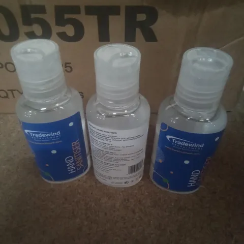 BOX OF APPROXIMATELY 45 TRADEWIND HAND SANITIZERS 