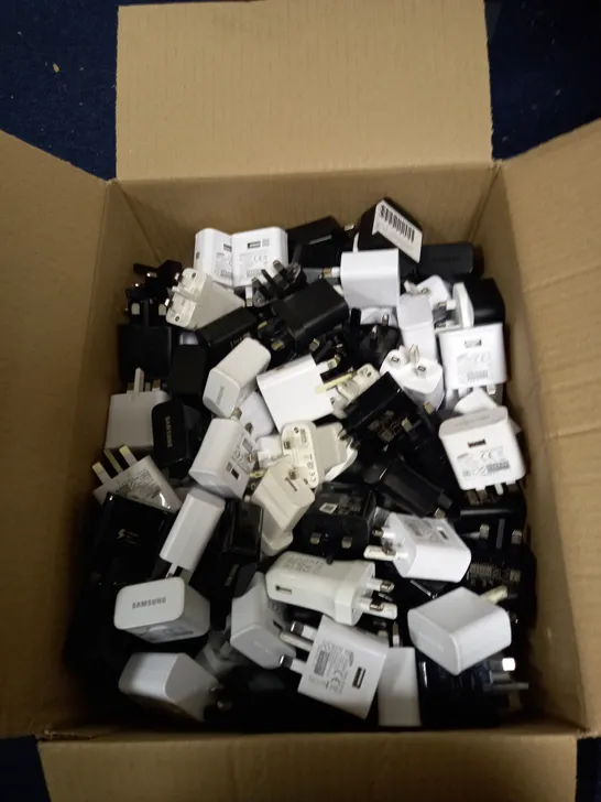 BOX OF ANDROID ORIGINAL PLUG ADAPTERS