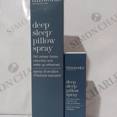 BOXED THISWORKS DEEP SLEEP PILLOW SPRAY SET