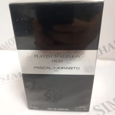 BOXED AND SEALED PLATINUM EDITION OUD PASCAL MORABITO PARIS EAU DE PARFUM 100ML