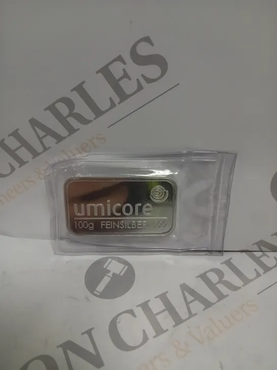 UMICORE 100G FEINSILBER 999 BAR