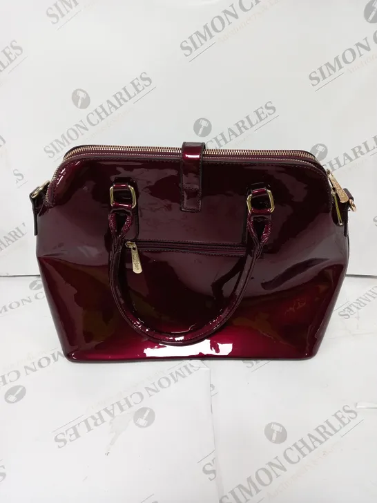 JENNY FAIRY MARRON SHINE LADIES HANDBAG 