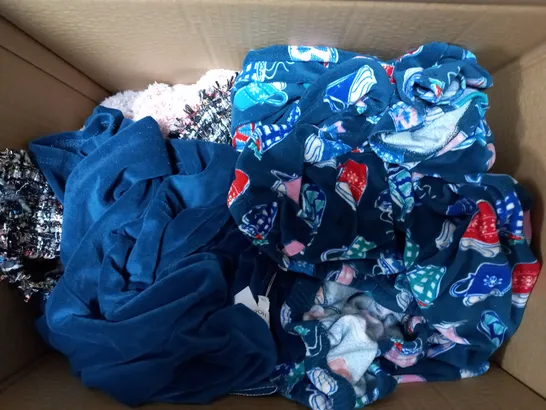 BOX OF APPROXIMATELY 7 ASSORTED ITEMS OF CLOTHING TO INCLUDE MONSOON, KIM & CO., ETC