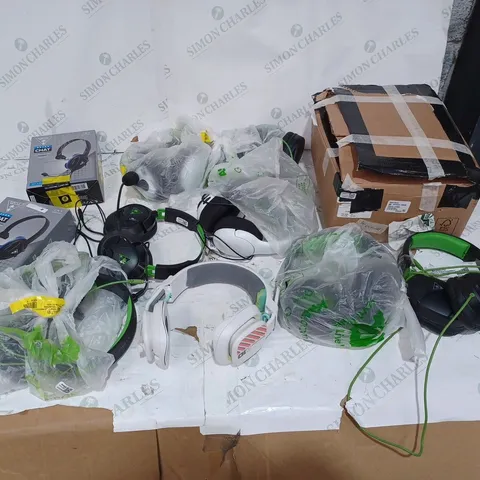 LOT OF APPROX 11 ASSORTED GAMING HEADSETS TO INCLUDE TURTLEBEACH, ASTRO, PDP ETC