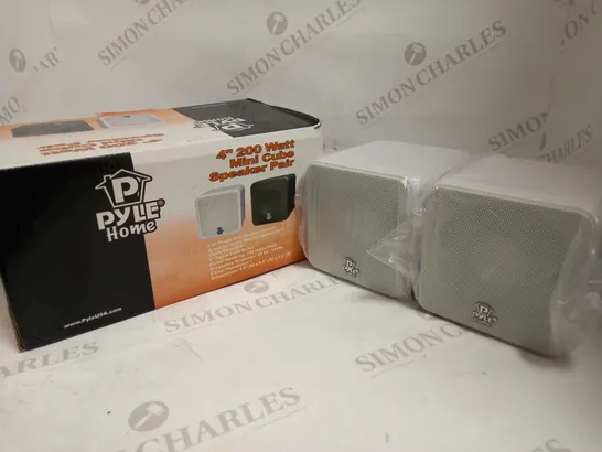 PYLE 4" 200W MINI CUBE SPEAKER PAIR RRP £62.99