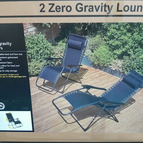 BOXED BRAND NEW PAIR OF ZERO GRAVITY LOUNGERS