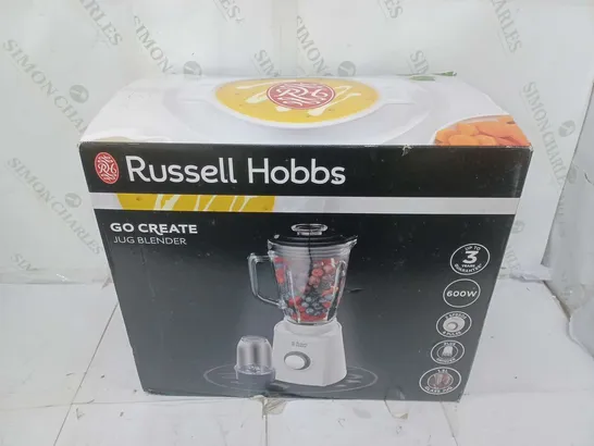 BOXED RUSSELL HOBBS GO CREATE BLENDER