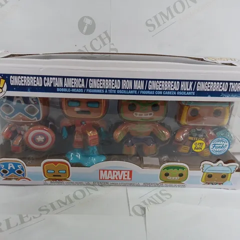 POP! MARVEL GINGERBREAD BOBBLE HEADS