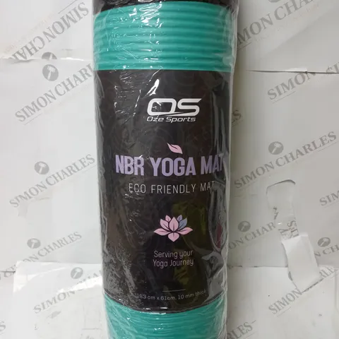 NBR YOGA MAT ECO FRIENDLY MAT 183CM X 61CM/ 10MM THICK 