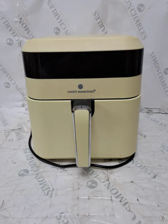 BOXED COOKS ESSENTIALS 5.8L AIR FRYER IN CREAM