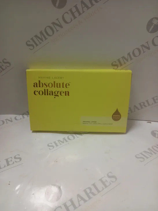 BOXED SEALED MAXINE ABSOLUTE COLLAGEN FOOD SUPPLEMENTS - ORIGINAL LEMON 