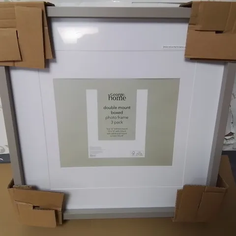 16"X16" DOUBLE MOUNT BOXED PHOTO FRAME 3-PACK