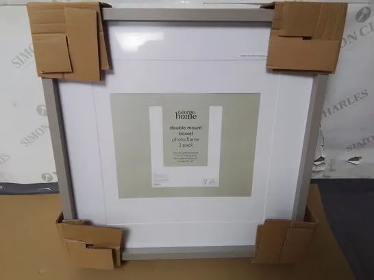 16"X16" DOUBLE MOUNT BOXED PHOTO FRAME 3-PACK