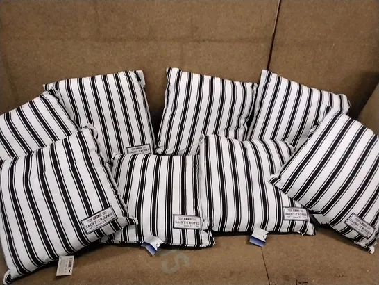 BOX OF APPROXIMATELY 8 SAINT TROPEZ SCATTER CUSHIONS