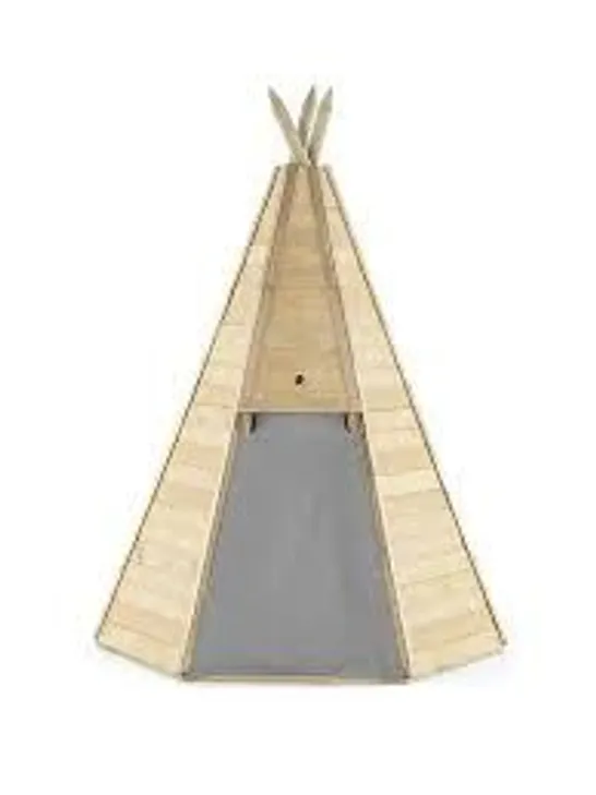 BOXED PLUM GREAT WOODEN TEEPEE (BOX 2 OF 2 ONLY)		