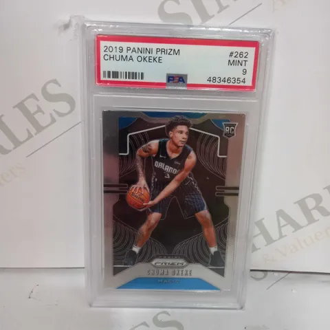 PSA 2019 PANINI PRIZM CHUMA OKEKE MINT 9 CARD