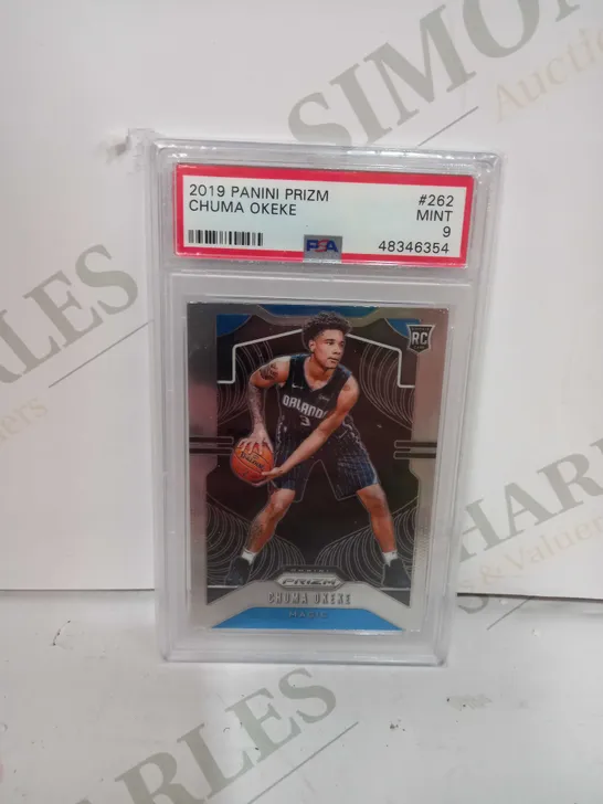 PSA 2019 PANINI PRIZM CHUMA OKEKE MINT 9 CARD