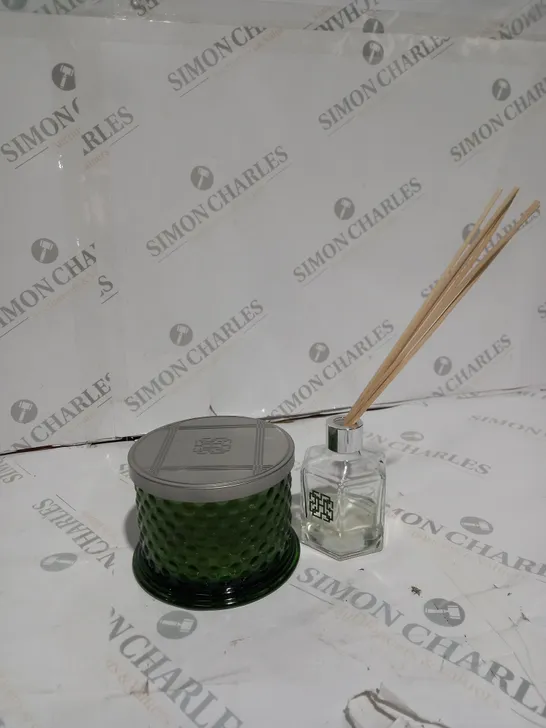 HOMEWORX BY HARRY SLATKIN & CO. 3 WICK CANDLE & REED DIFFUSER SET