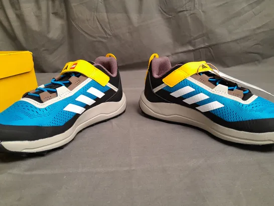 BOXED PAIR OF ADIDAS LEGO TRAINERS SIZE UK 4