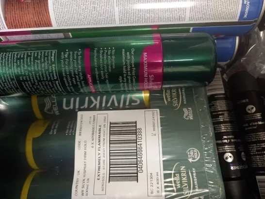 BOX OF APPROX 15 ASSORTED AEROSOLS TO INCLUDE MITCHUM WOMEN DEODORANT, SURE MEN DEODORANT, PRIMESHINE CYCLE CLEANER, ETC 